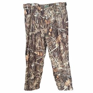 Drake Waterfowl systems fleece lined hunting pants XL Advantage Max 4 camo FLAW
